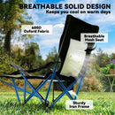 Outsunny Camping Chair Reclining Folding Portable Black