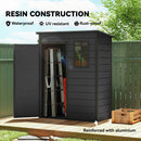 Outsunny 5' X 3' Garden Shed W/ Floor, Lockable Door, Window And Vent, Dark Grey