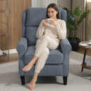 HOMCOM Recliner Armchair, Fabric Recliner Chair, Grey
