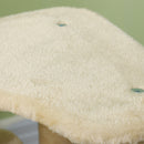 PawHut Cat Tree 2 In 1 Pet Stairs W/ Scratching Tickling Post, Light Grey/Cream White