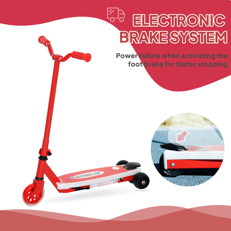 AIYAPLAY Electric Scooter for Kids 4-7, with Auxiliary Rear Wheels
