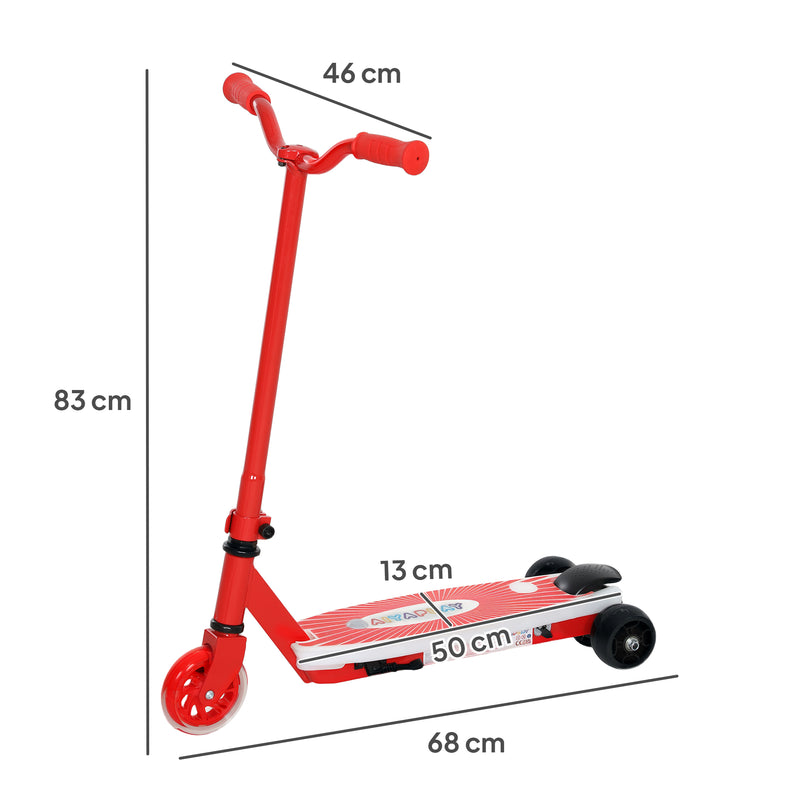 AIYAPLAY Electric Scooter for Kids 4-7, with Auxiliary Rear Wheels