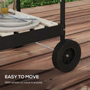 Outsunny Charcoal Barbecue BBQ Grill Trolley W/ 5-level Grill Height Ash Catcher