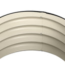 Outsunny Set of 2 Raised Garden Bed with Safety Edging, Cream White