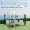Outsunny 3 x 3(m) Gazebo Canopy Replacement Cover, UPF30+