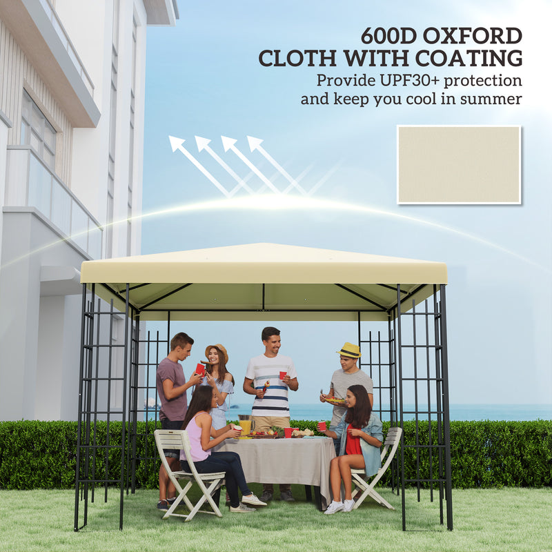 Outsunny 3 x 3(m) Gazebo Canopy Replacement Cover, UPF30+