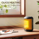HOMCOM Ceramic Electric Heater, 1500W Fan Space Heater, Black