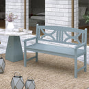 Outsunny 2-Seater Wooden Garden Bench Outdoor Patio Loveseat Grey