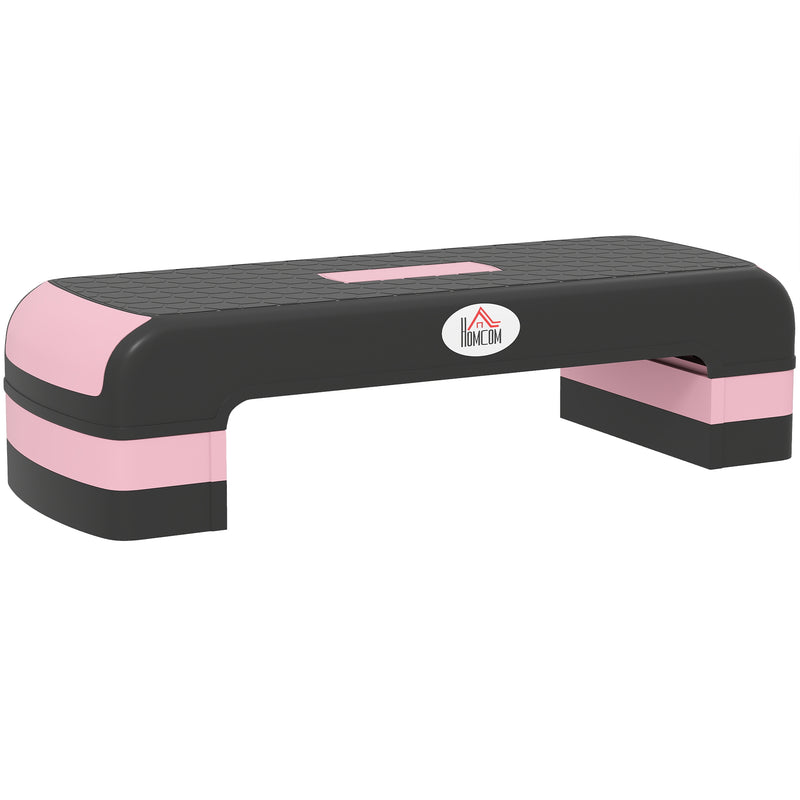 HOMCOM Aerobic Step Three-Level Adjustable Exercise Stepper,