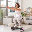 HOMCOM Aerobic Step Three-Level Adjustable Exercise Stepper,
