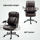 HOMCOM Tilting Executive Office Chair, PU Leather Desk Chair