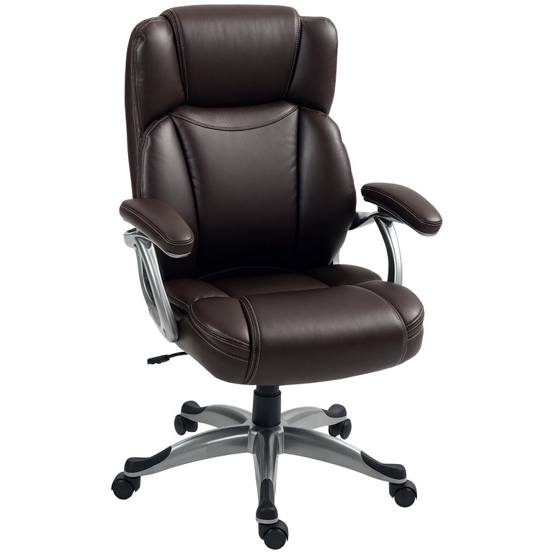 HOMCOM Tilting Executive Office Chair, PU Leather Desk Chair