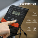 SPORTNOW Exercise Bike with Heart Rate Sensor for Home Use, Grey