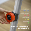 SPORTNOW Exercise Bike with Heart Rate Sensor for Home Use, Grey