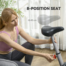 SPORTNOW Exercise Bike with Heart Rate Sensor for Home Use, Grey