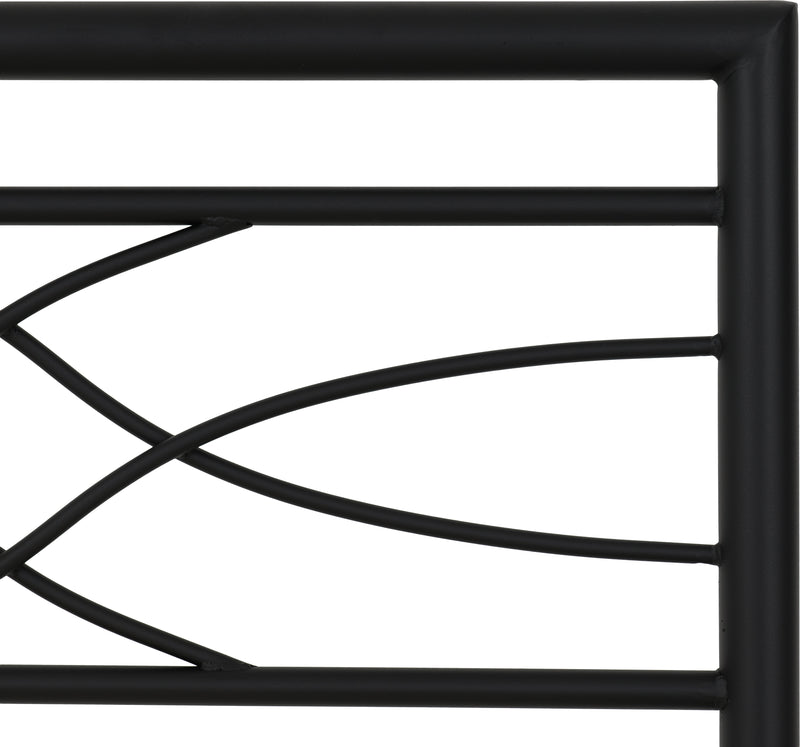 KELLY 3' SINGLE BED - BLACK
