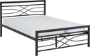 KELLY 4'6" DOUBLE BED - BLACK