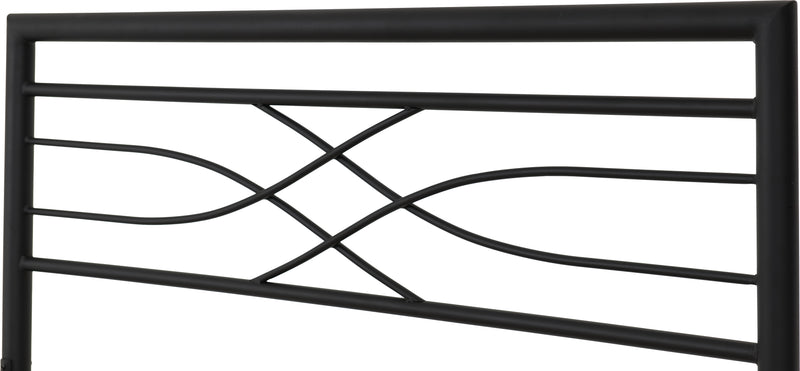 KELLY 4'6" DOUBLE BED - BLACK