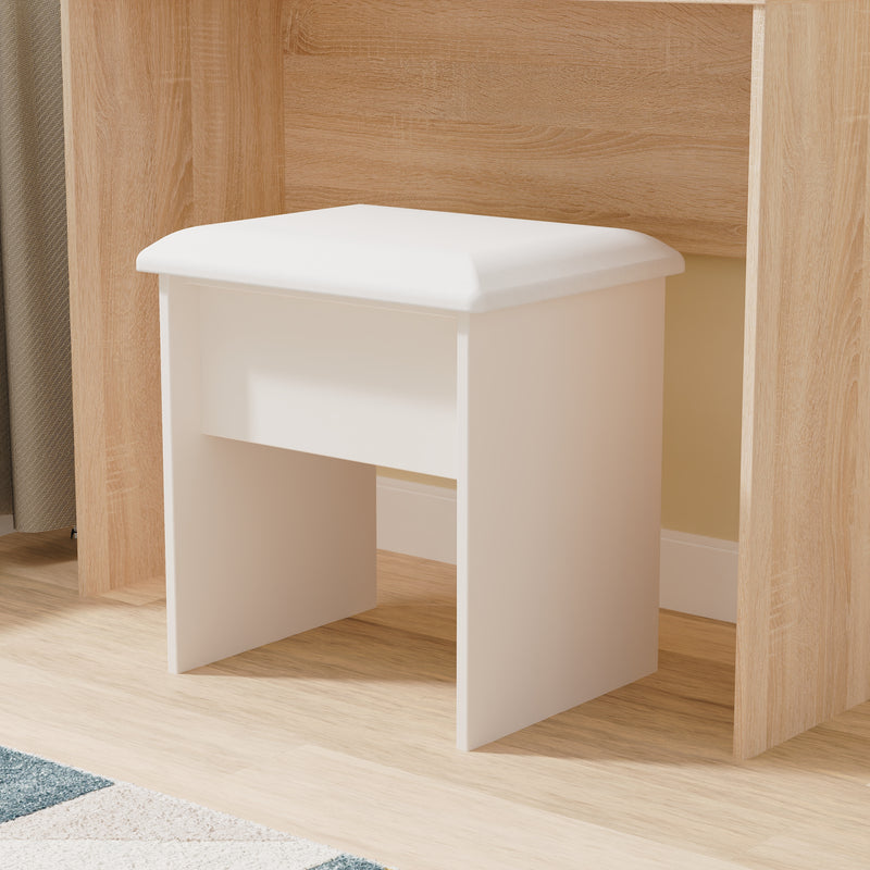Kingston Ready Assembled Stool in Kashmir Ash & Modern Oak
