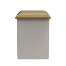 Kingston Ready Assembled Dressing Table Stool  - White Ash & Bardolino Oak