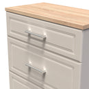 Kingston Ready Assembled 3 Drawer Deep Chest in Kashmir Ash & Modern Oak