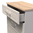 Kingston Ready Assembled 3 Drawer Deep Chest in Kashmir Ash & Modern Oak
