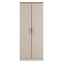 Kingston Ready Assembled 2 Door Wardrobe in Kashmir Ash & Modern Oak
