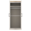 Kingston Ready Assembled 2 Door Wardrobe in Kashmir Ash & Modern Oak