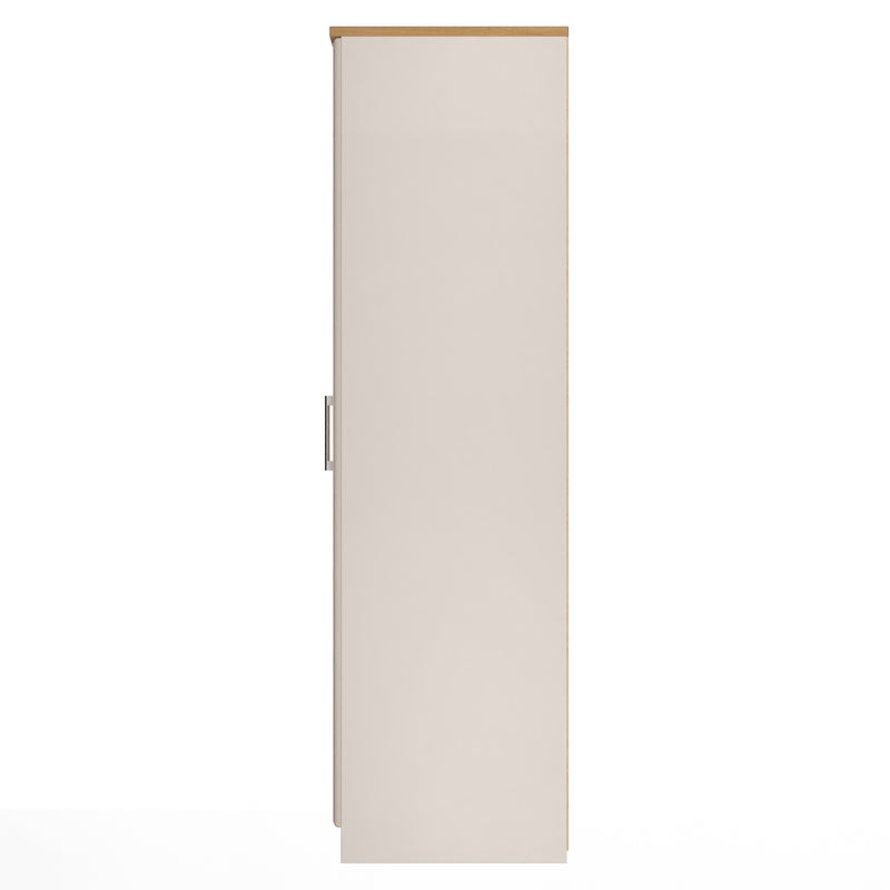 Kingston Ready Assembled Triple Mirror Wardrobe in Kashmir Ash & Modern Oak