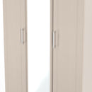 Kingston Ready Assembled Triple Mirror Wardrobe in Kashmir Ash & Modern Oak