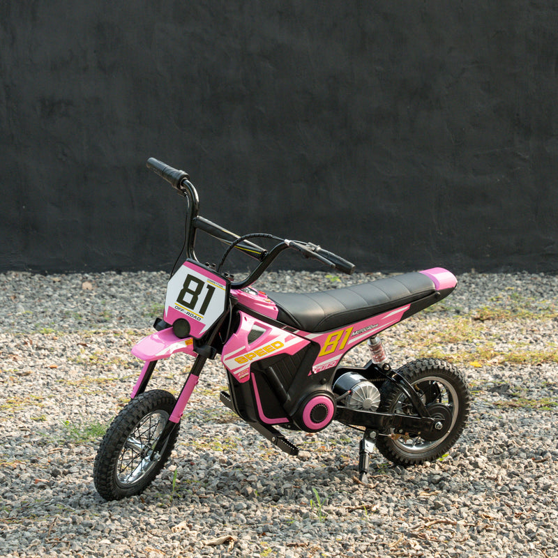AIYAPLAY 24V Battery Powered Ride On Motorcycle with Rear Suspension