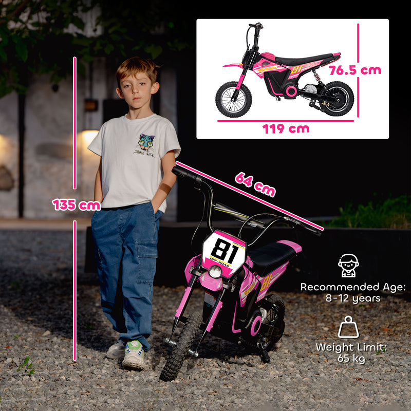 AIYAPLAY 24V Battery Powered Ride On Motorcycle with Rear Suspension