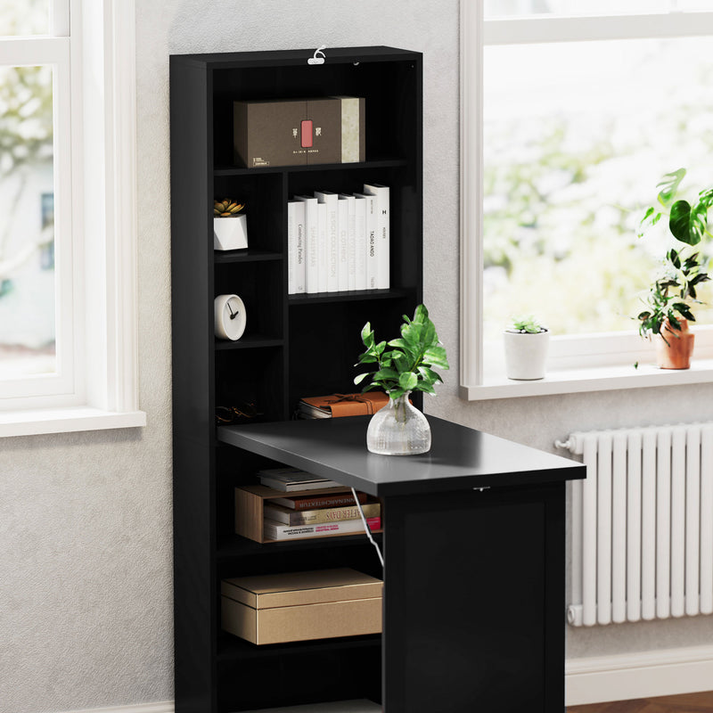 HOMCOM Convertible Desk with Blackboard Multi-function Workstation