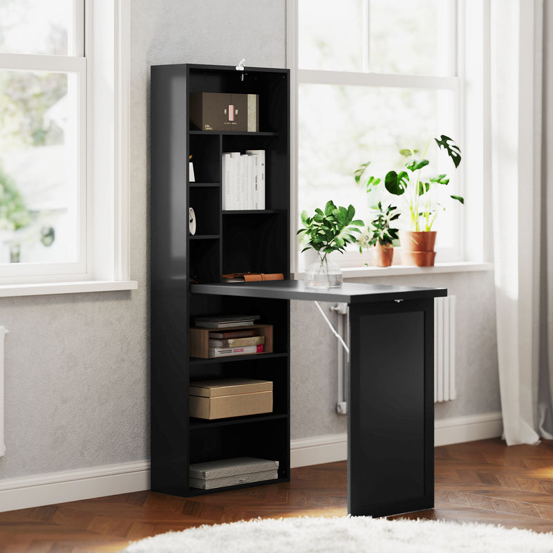 HOMCOM Convertible Desk with Blackboard Multi-function Workstation
