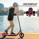SPORTNOW Electric Scooter, Lightweight E Scooter With LED Display, Pink