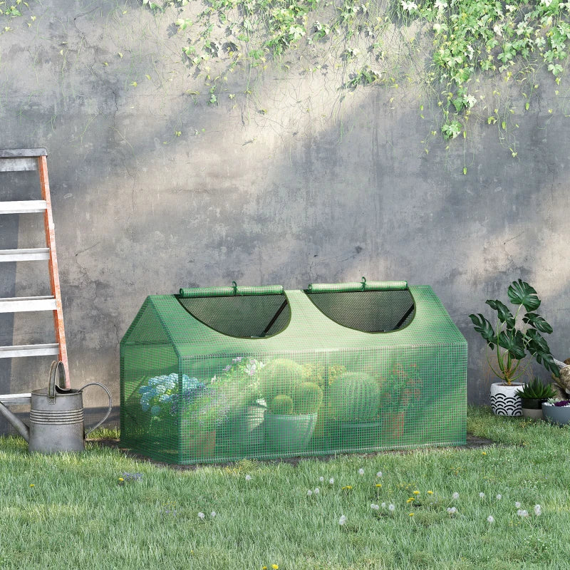 Outsunny Mini Greenhouse 119 x 60 x 60 cm - Green