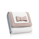 Jayla Bow Small Purse - White & Pink