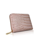 Snake Print Short Purse - Pink