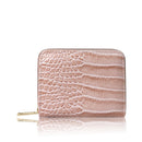 Snake Print Short Purse - Pink