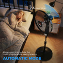 HOMCOM 16" Oscillation Cooling Fan With Remote Adjustable Height Black