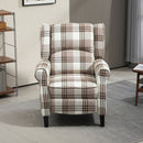 HOMCOM Recliner Chair For Living Room Wingback Chair With Padded Armrest