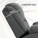HOMCOM Power Lift Recliner Chair, Reclining Chair With Massage, Grey