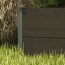 Outsunny Raised Garden Bed with Trellis Standing Patio Planter Box Black