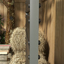 Outsunny Raised Garden Bed with Trellis Standing Patio Planter Box Black