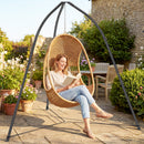 Outsunny Hammock Stand Adjustable Height, for Patio, Garden, Black