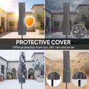 Outsunny 3 M Cantilever Parasol, Offset Umbrella With Cover And Wind Ropes