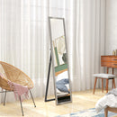 HOMCOM Floor Mirror Wall Mounted Leaning Standing Mirror