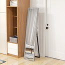 HOMCOM Floor Mirror Wall Mounted Leaning Standing Mirror