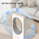 HOMCOM Bladeless Tower Fan With Oscillating, 3 Speeds, 3 Modes, 15H Timer