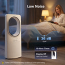 HOMCOM Bladeless Tower Fan With Oscillating, 3 Speeds, 3 Modes, 15H Timer